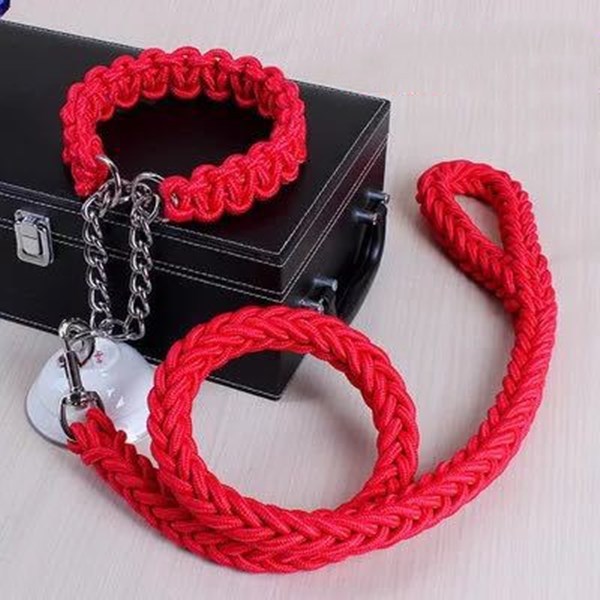 Nylon Pet Leash Medium And Large Dog Collar