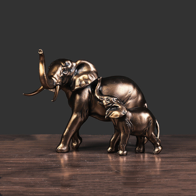 Resin American Retro Elephant Ornaments And Crafts