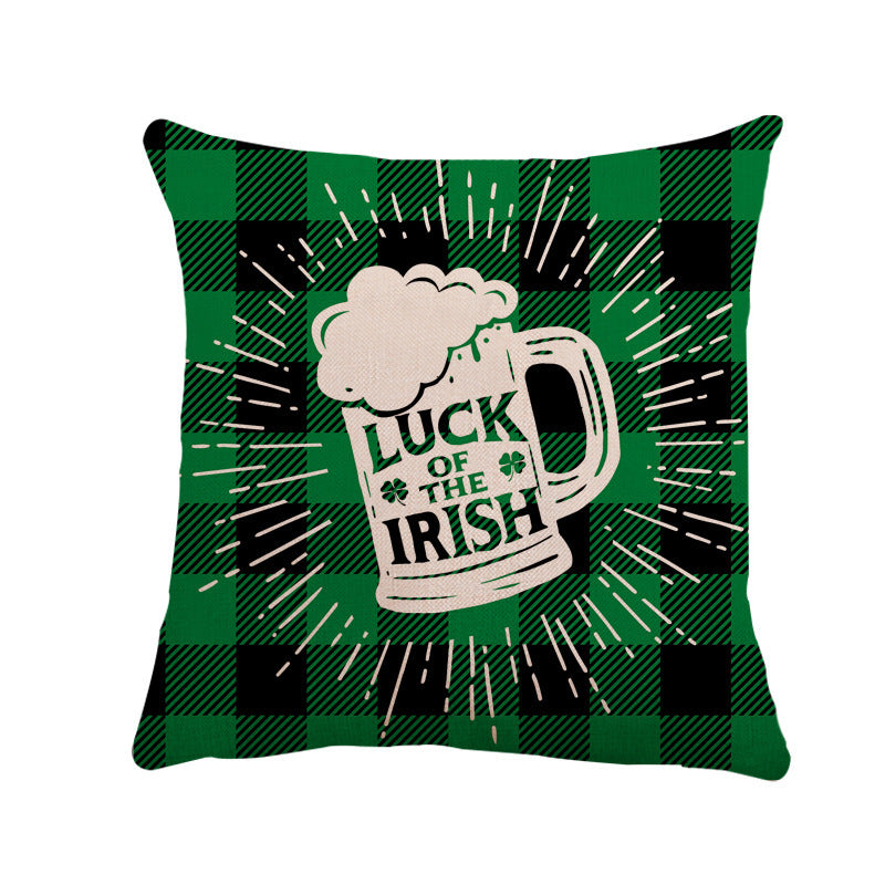 New St. Patrick's Day Linen Pillowcase