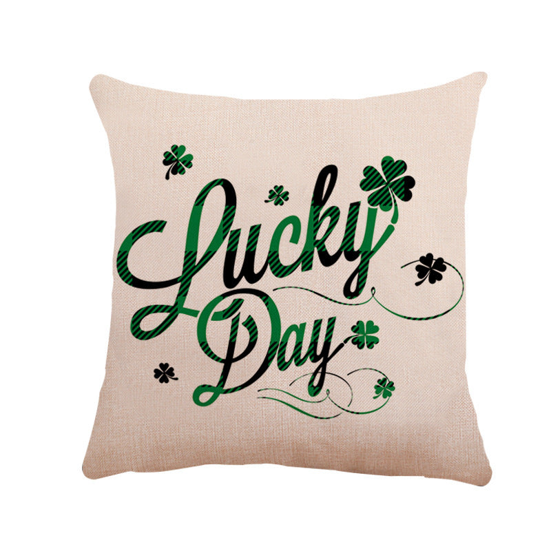 New St. Patrick's Day Linen Pillowcase