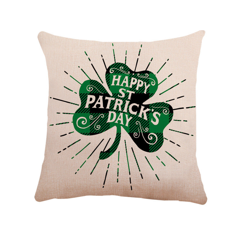 New St. Patrick's Day Linen Pillowcase