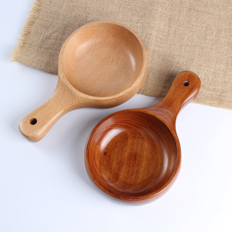 Wooden Tableware With Handle