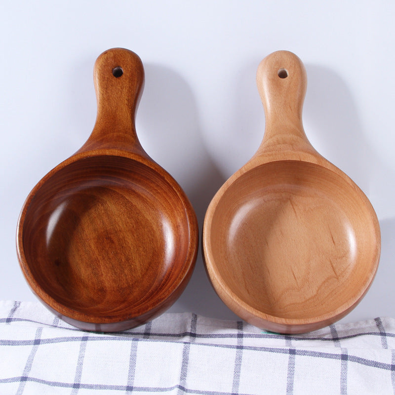 Wooden Tableware With Handle