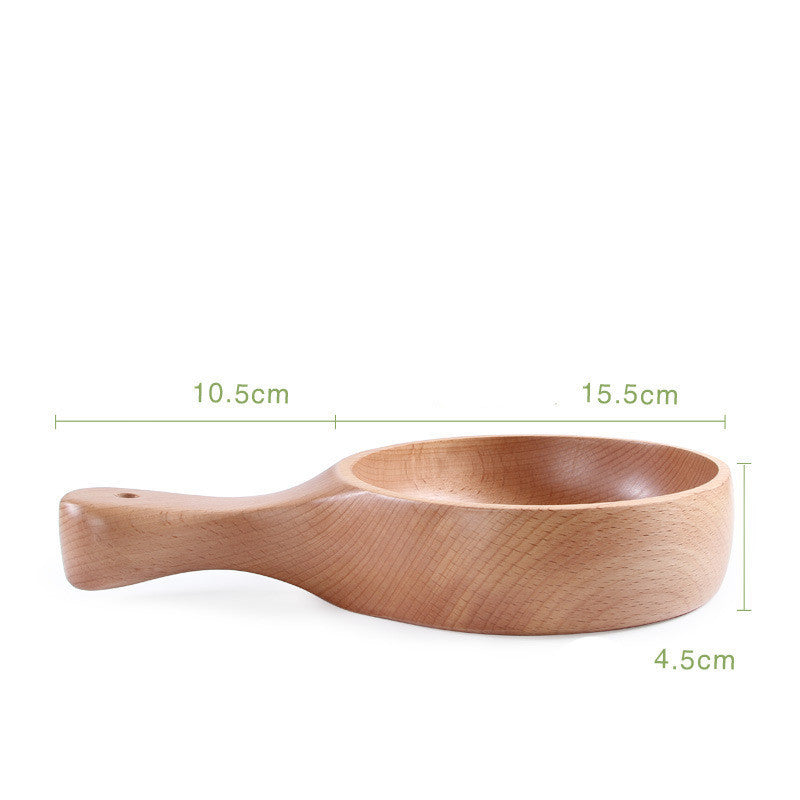 Wooden Tableware With Handle