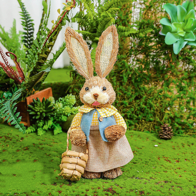 Easter Rabbit Decoration Ornaments Kindergarten Courtyard rabbit Decoration Garden Plant Corner