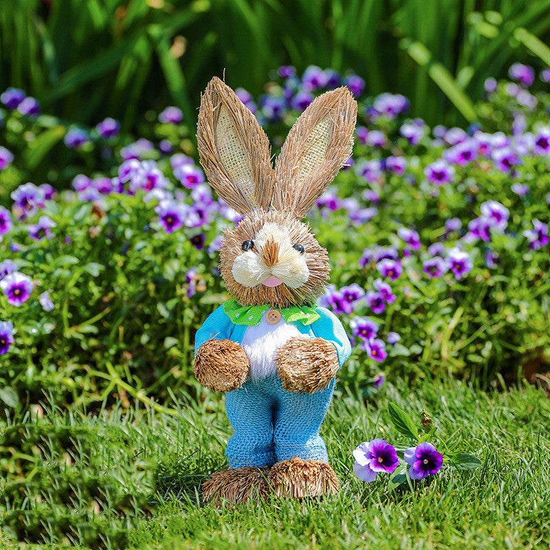 Easter Rabbit Decoration Ornaments Kindergarten Courtyard rabbit Decoration Garden Plant Corner