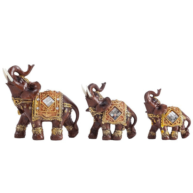 Resin Crafts Elephant Decoration Ornaments