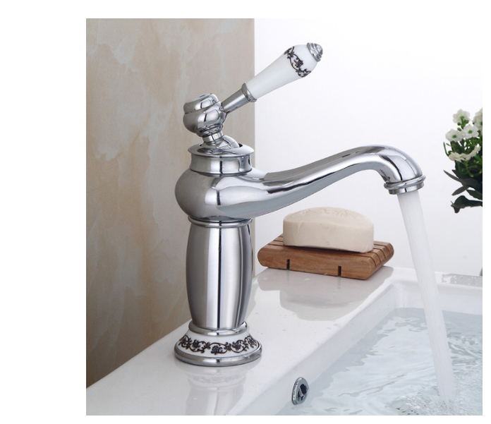 All Copper European Style Washbasin Faucet