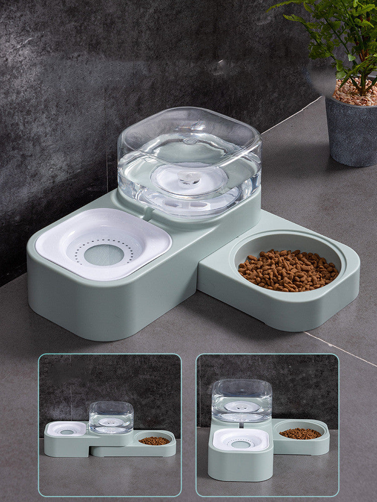 Double Bowl Automatic Drinking and Food Bowl