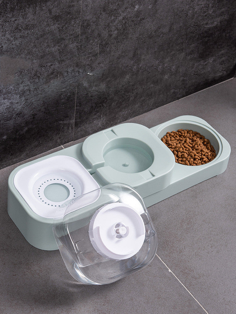 Double Bowl Automatic Drinking and Food Bowl