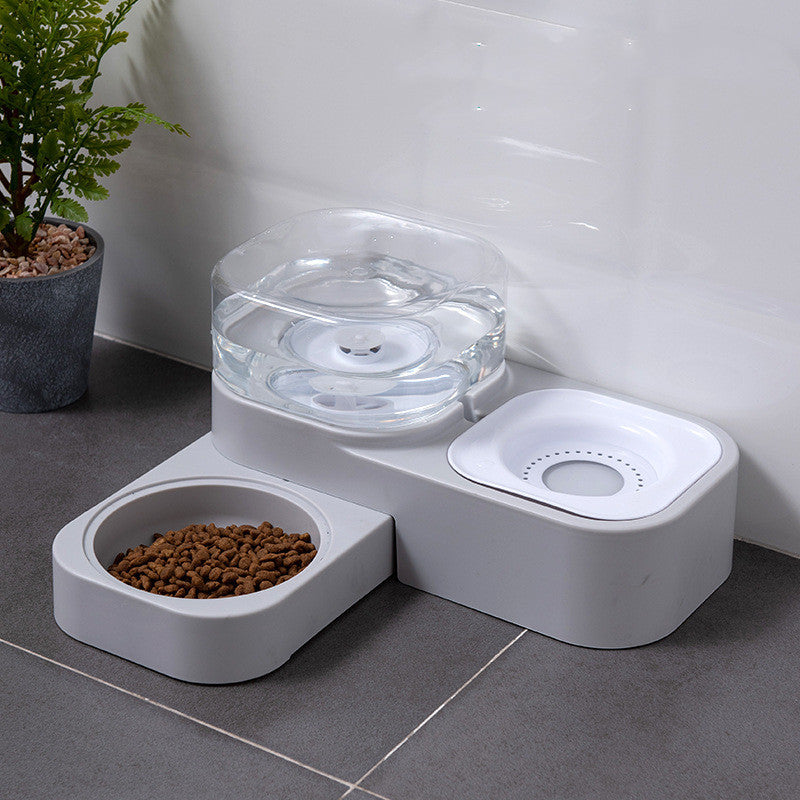 Double Bowl Automatic Drinking and Food Bowl