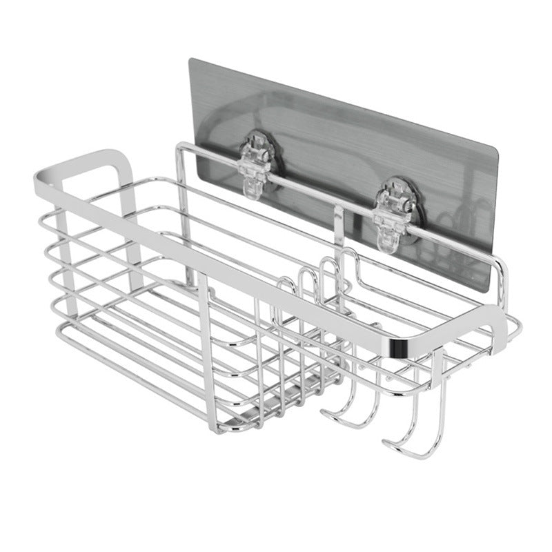 Bathroom Stainless Steel Seamless Non-Perforated Shelf