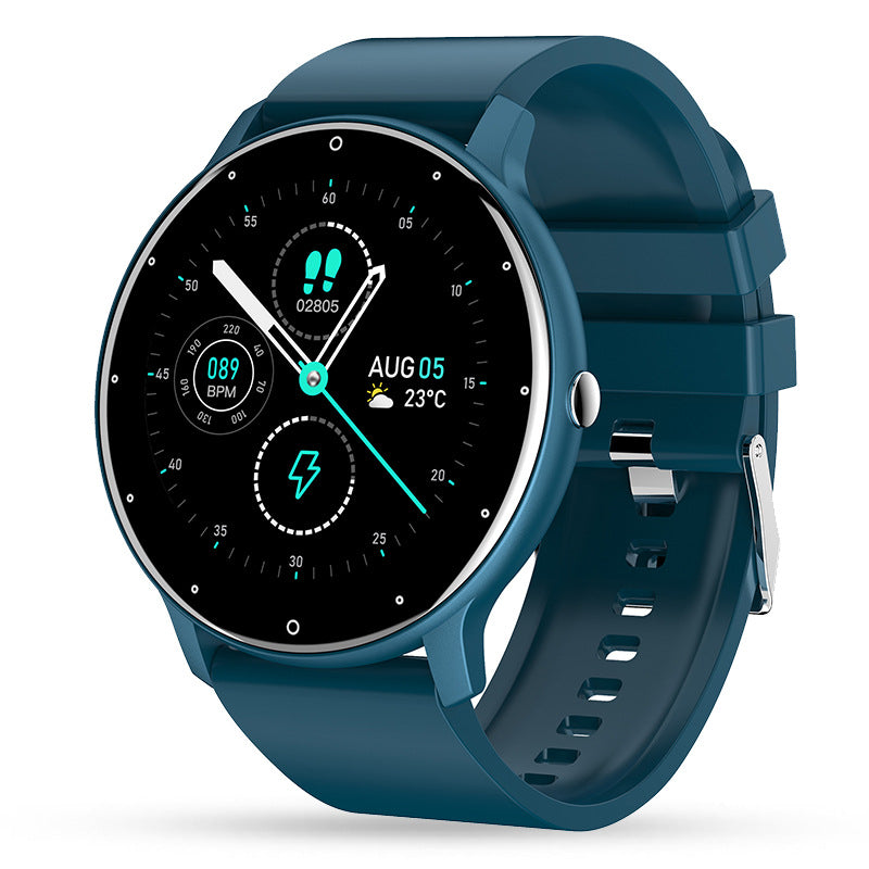 Smart watch with dual time zone display