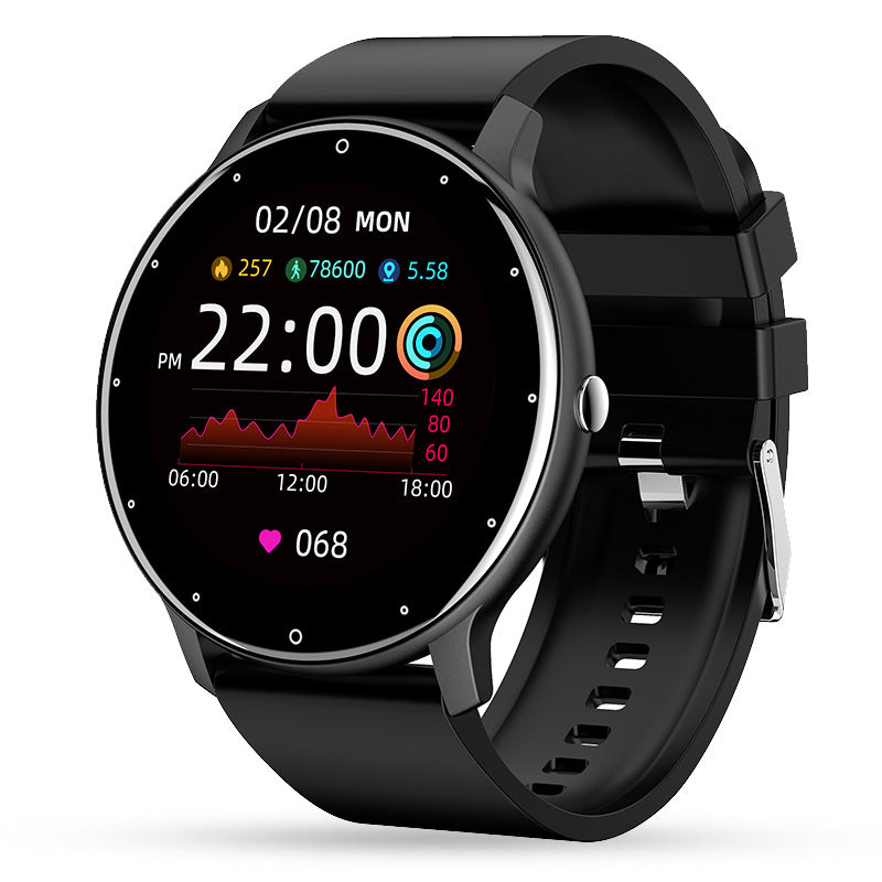 Smart watch with dual time zone display