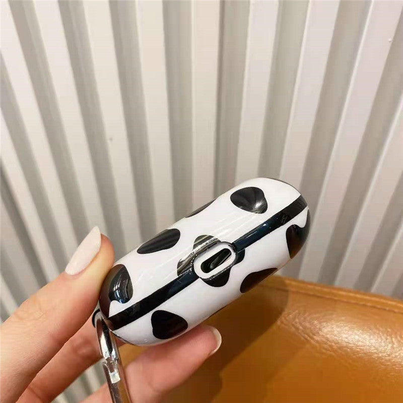 Compatible with Apple , Creative Cow Pattern Apple Bluetooth Earphone Protective Case