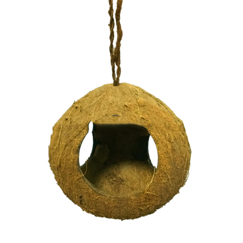 Coconut Shell Bird Nest Feeder