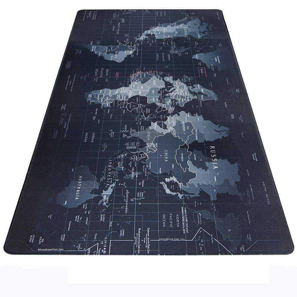 Gaming Computer Pad Large World Map Mouse Mat Big Desk