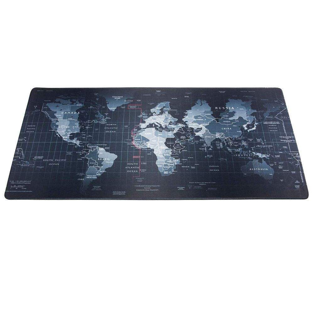 Gaming Computer Pad Large World Map Mouse Mat Big Desk