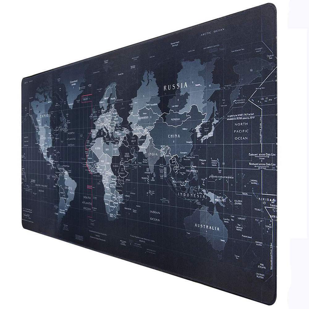 Gaming Computer Pad Large World Map Mouse Mat Big Desk