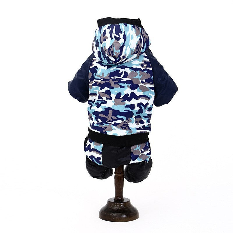 Camouflage Hooded Pet Clothing