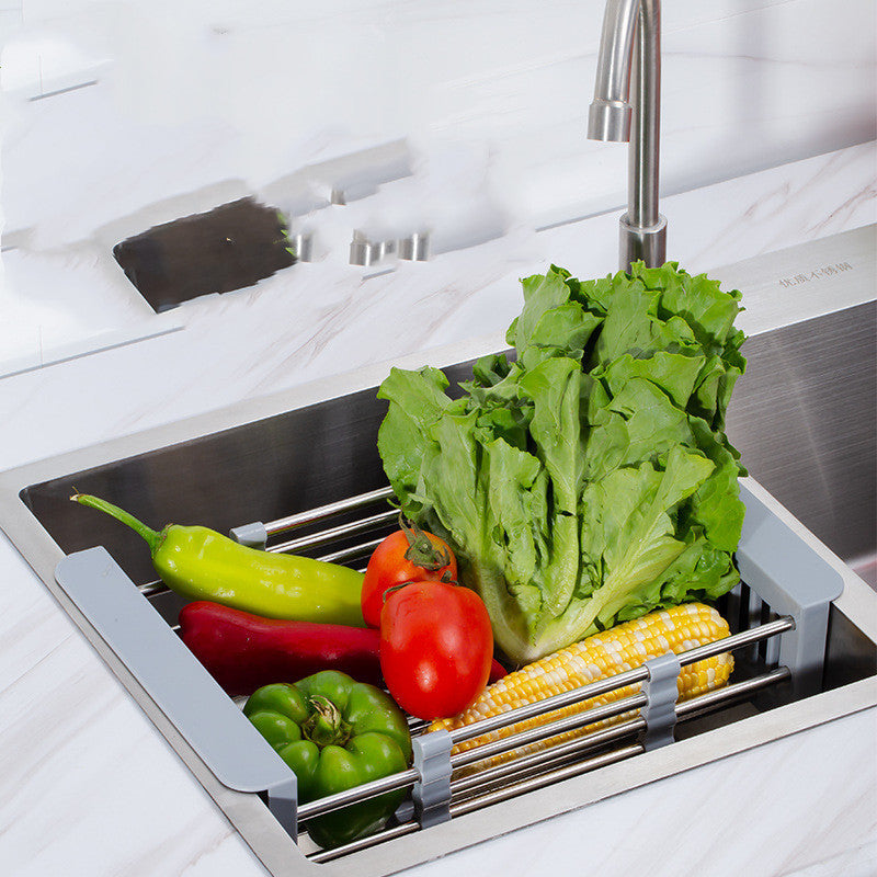 Kitchen Sink Retractable Drain Basket