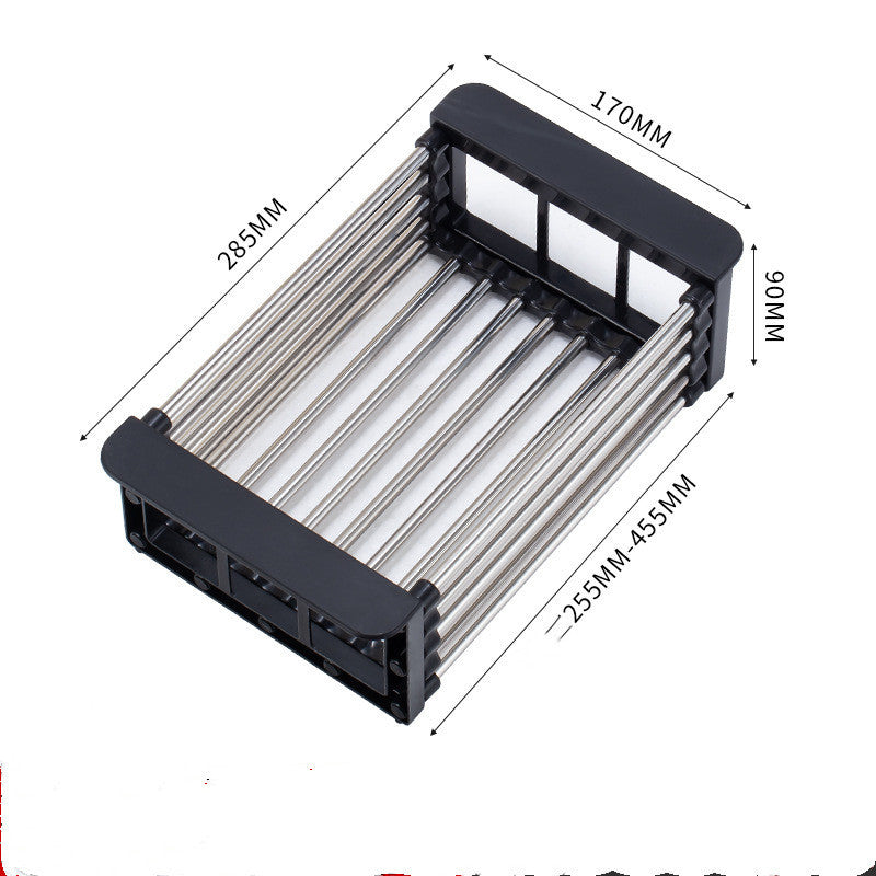 Kitchen Sink Retractable Drain Basket