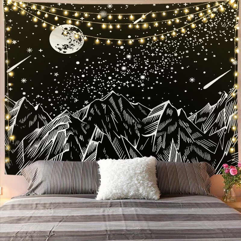 Mandala Tapestry for Home Decor White Black Sun And Moon Tapestry Wall Hanging Gossip Tapestries Bedroom Wall Covering