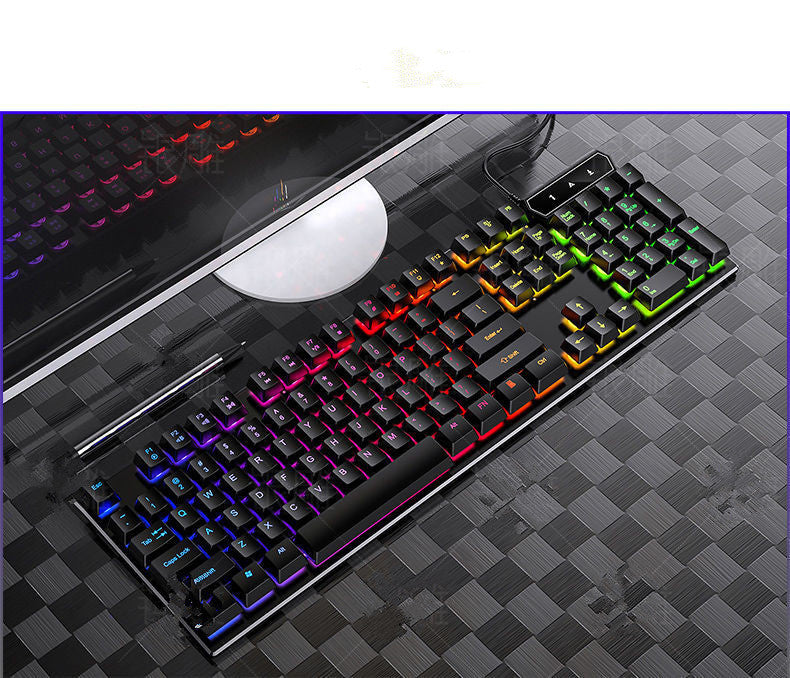 Manipulator Feel Gaming Keyboard And Mouse Set Desktop Notebook General Purpose Computer Wired Keyboard And Mouse