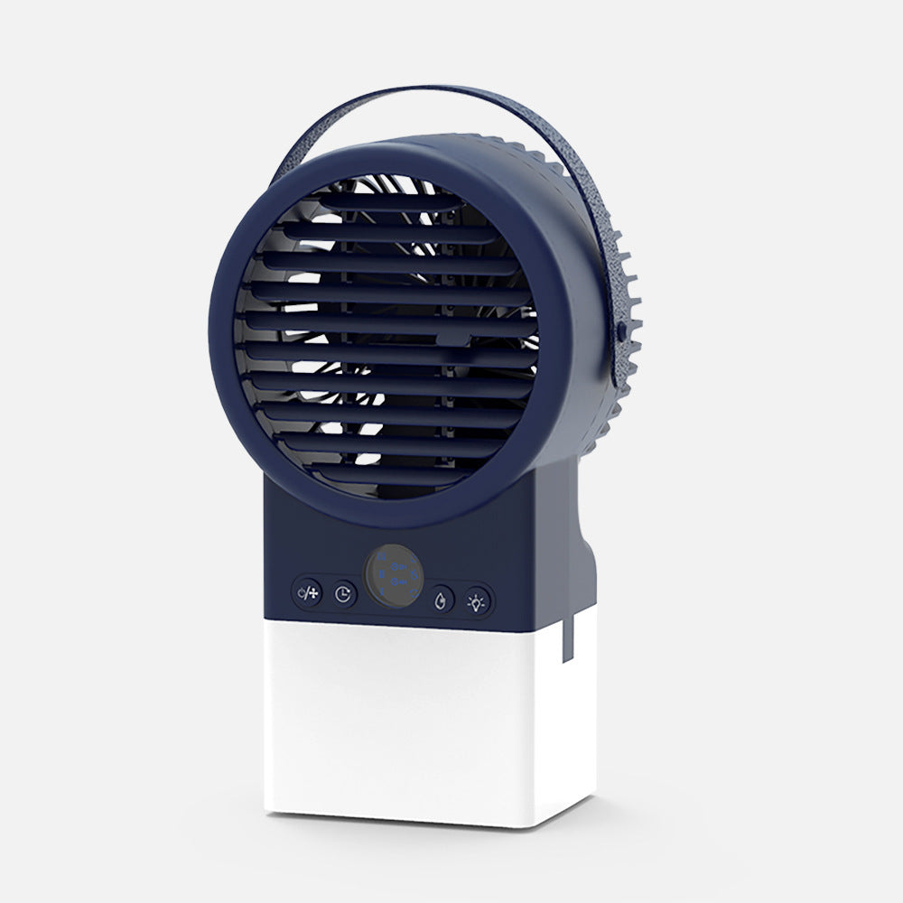 Ventilador de aire acondicionado de escritorio con ventilador de enfriamiento de agua y hielo