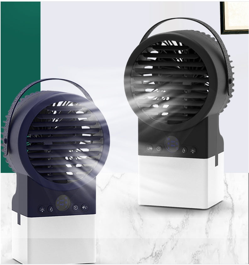 Ventilador de aire acondicionado de escritorio con ventilador de enfriamiento de agua y hielo