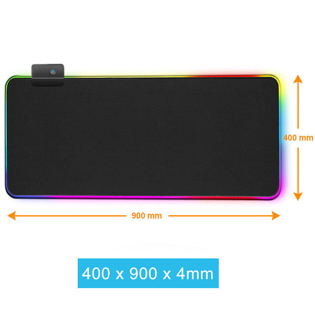 Luminous RGB Mouse Pad Luminous Symphony Game LED Rubber Table Mat