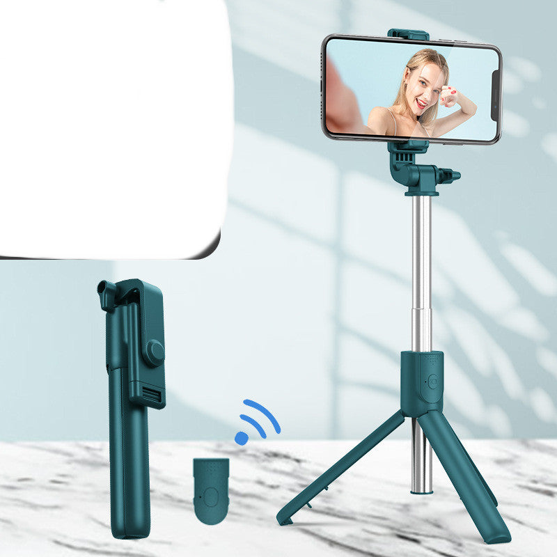 Compatible with Apple, Mobile Phone Selfie Stick Bluetooth Remote Control Tripod Integrated Horizontal And Vertical Photos