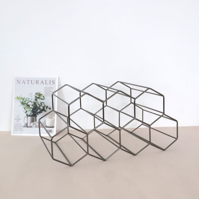 Iron Wire Wine Storage Rack