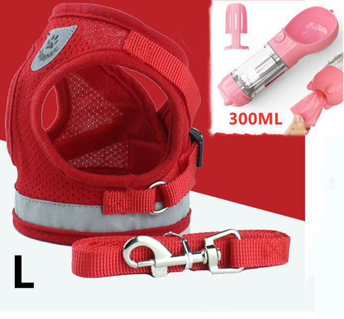 Pet Leash Breathable Mesh Chest Back