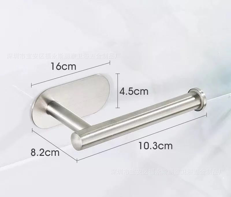 Stainless Steel Tissue Holder Creative Bathroom Wall Hanging Paper Roll Holder