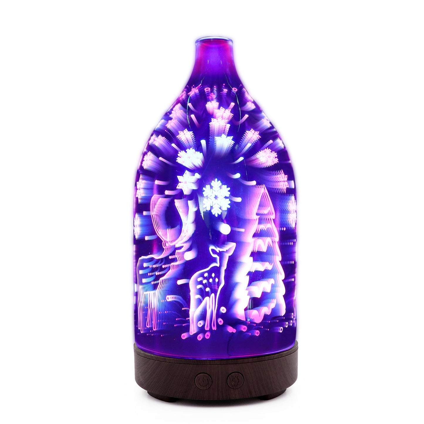 Glass Wood Grain Aroma Diffuser Gift Colorful Mini Humidifier Diffuser