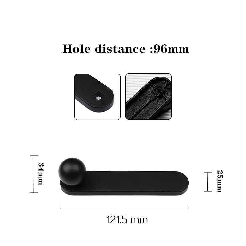 Black Modern Minimalist Cabinet Drawer Handle