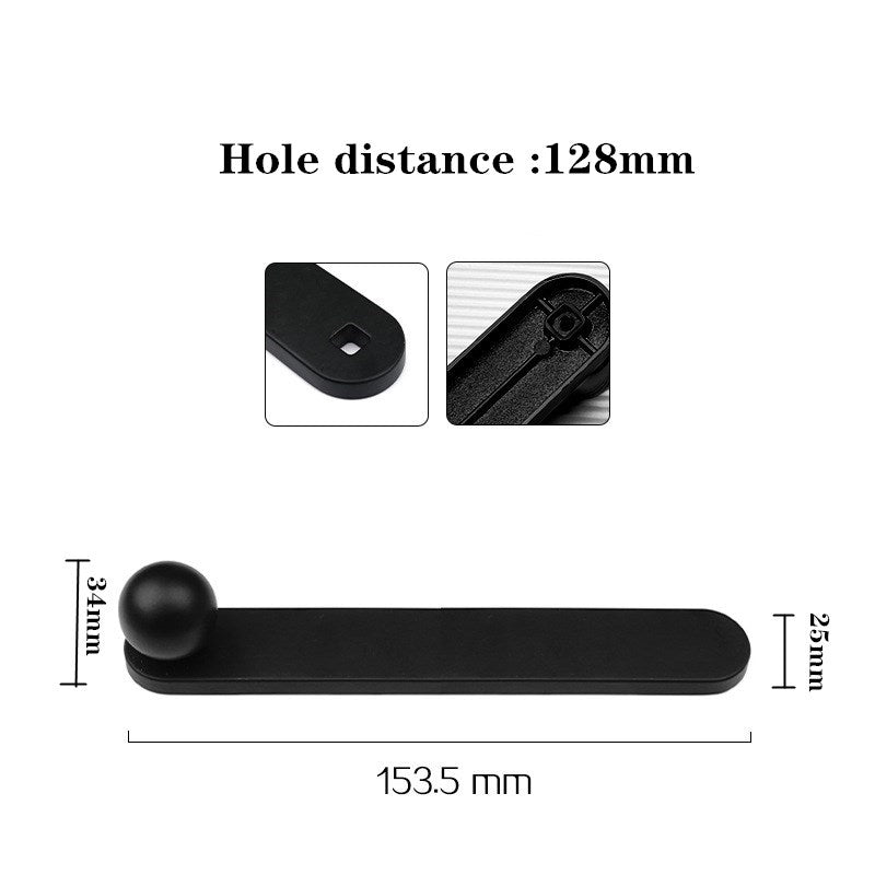 Black Modern Minimalist Cabinet Drawer Handle