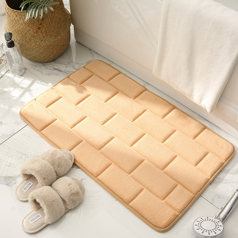 Water-Absorbent Quick-Drying Carpet Bathroom Non-Slip Mat