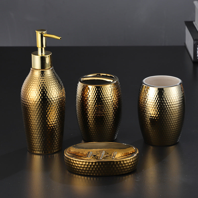 Four Simple Decoration Honeycomb Gold Light Luxury Nordic