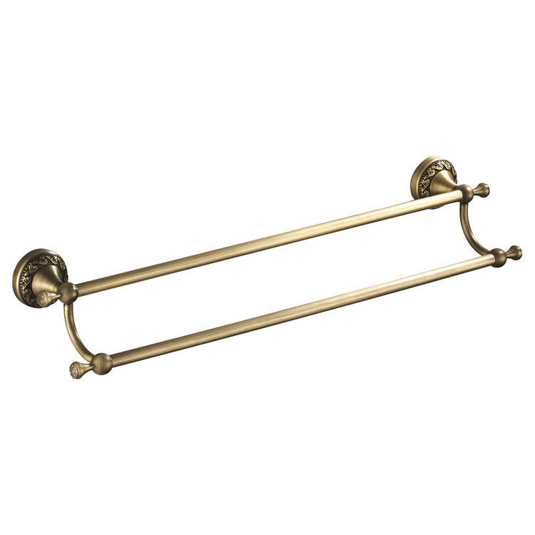 Towel Rack Bathroom Pendant Copper Material European Retro Antique Bathroom Towel Rack