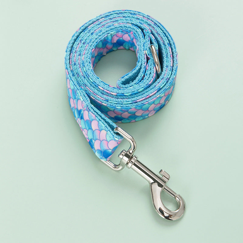 Mermaid Pet Collar Leash Dog Leash