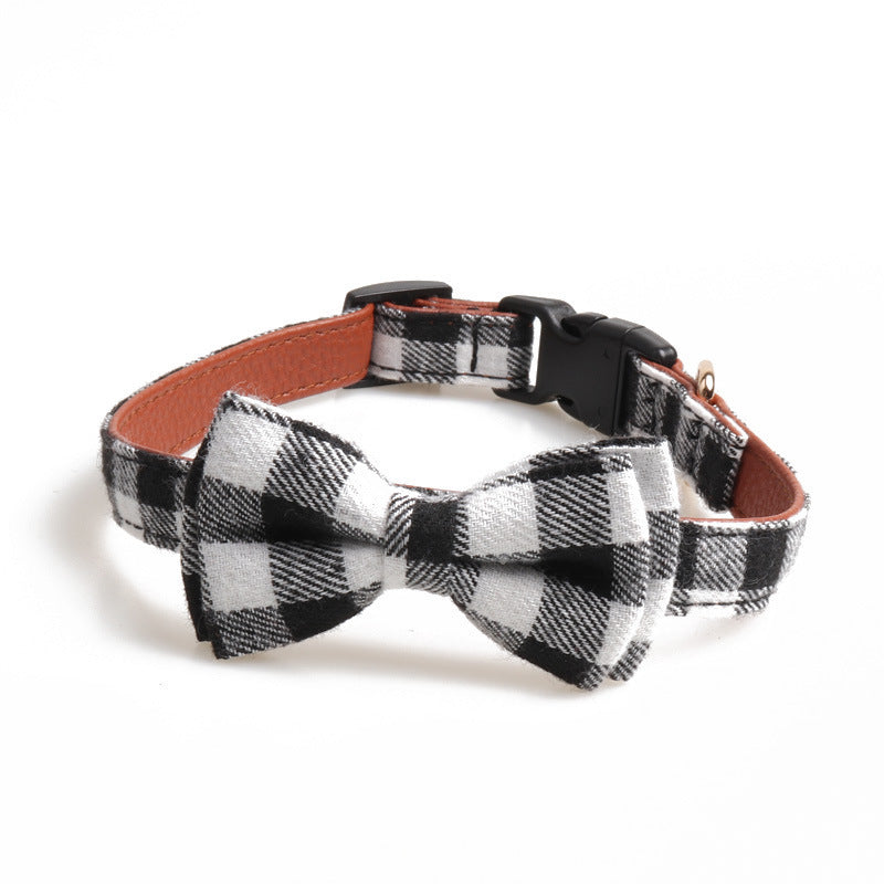 British plaid pet collar