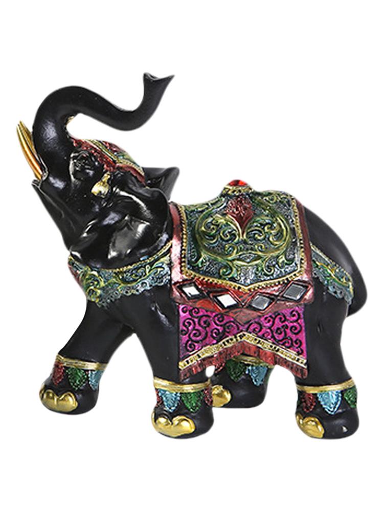 Creative Home Auspicious Elephant Resin Ornaments Exquisite Entrance Living Room Decorations