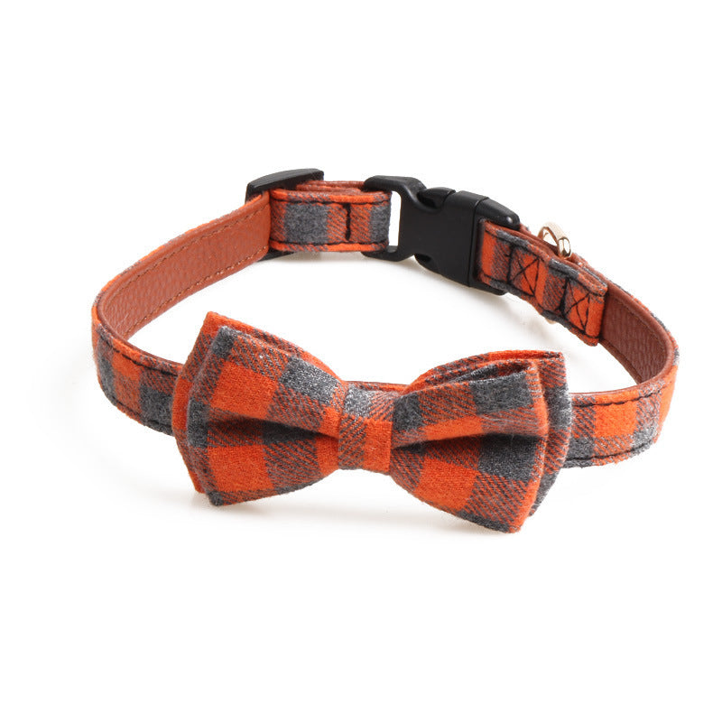 British plaid pet collar