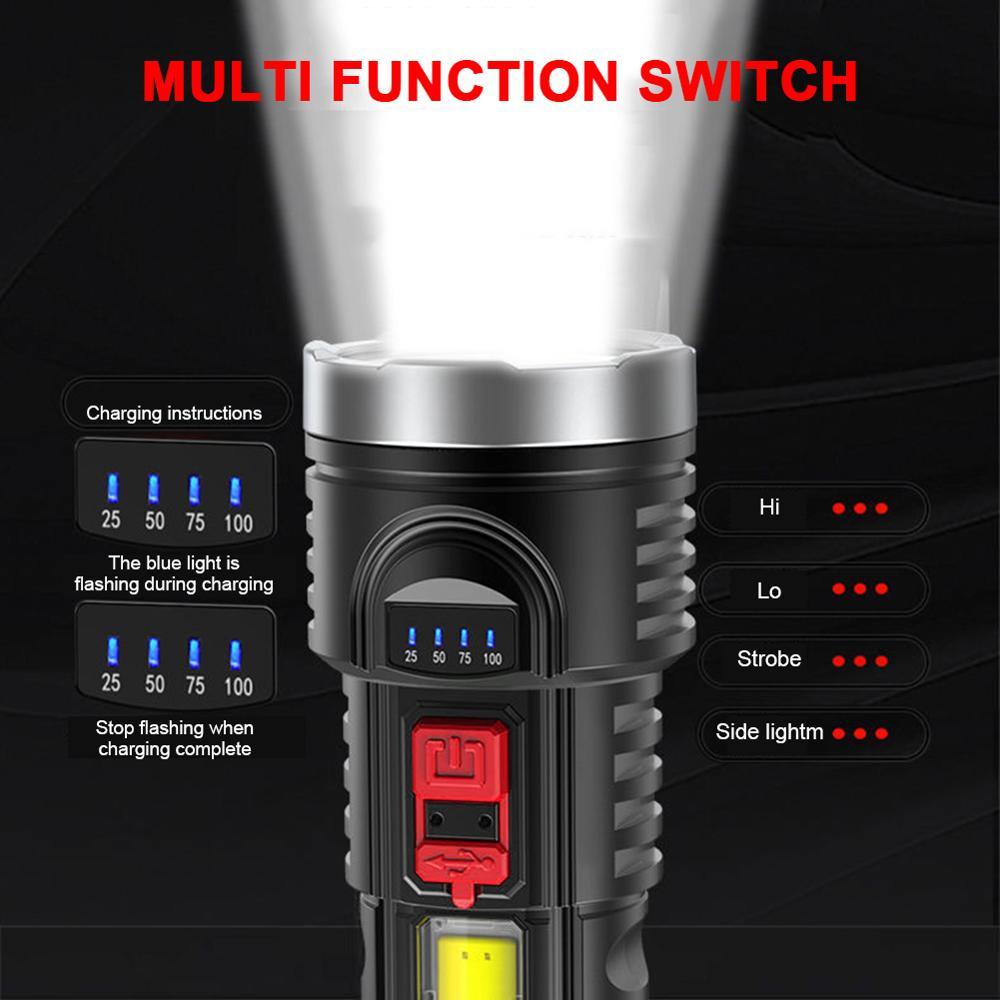 Multifunctional Flashlight Strong Light Long-range Shooter Horizontal