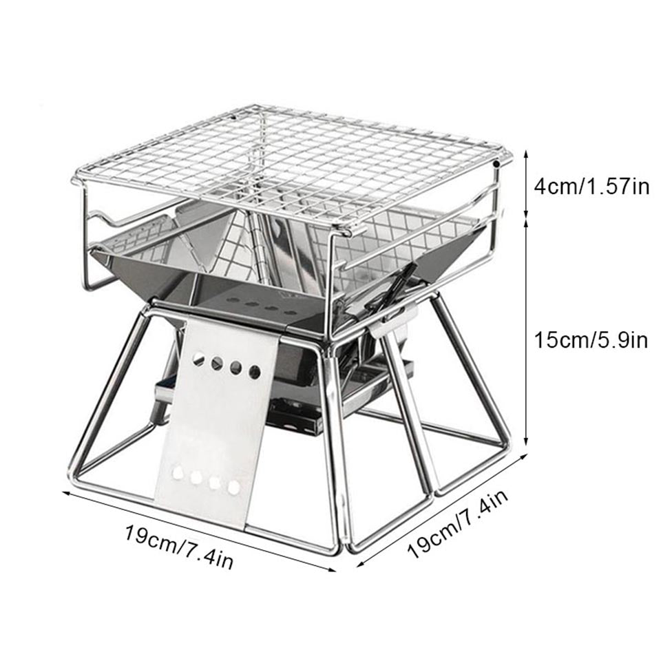 Super small stainless steel grill