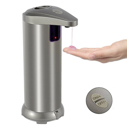 Stainless steel induction soap dispenser