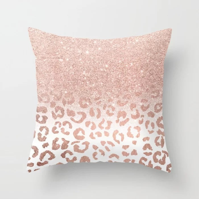 Pink sofa cushion pillowcase