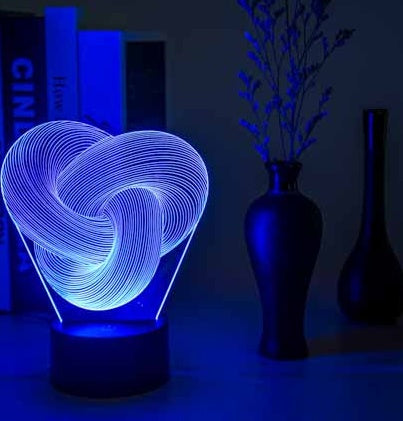 Twist Abstract LED 3D Night Light